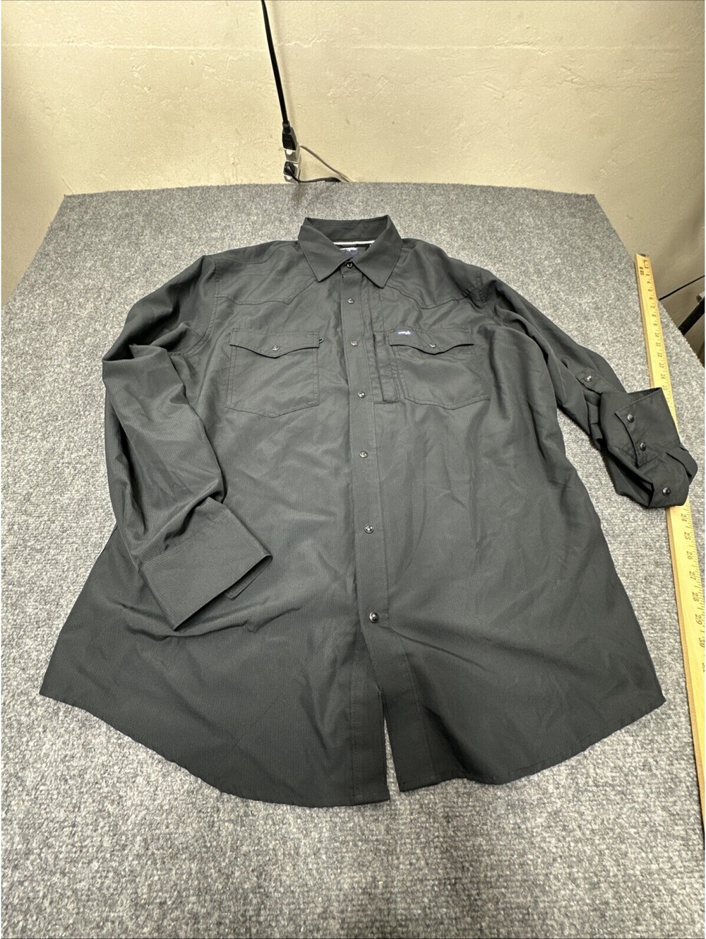 wrangler men's outdoor button down shirt Size XL RN#130273